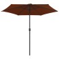vidaXL Sonnenschirm mit Aluminium-Mast 270x246 cm Terrakotta vidaXL Sonnenschirm mit Aluminium-Mast 270x246 cm Terrakotta