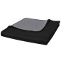 vidaXL Zweiseitige Tagesdecke Gesteppt Schwarz/Grau 170x210cm vidaXL Zweiseitige Tagesdecke Gesteppt Schwarz/Grau 170x210cm