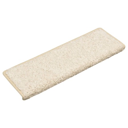 vidaXL Treppenmatten 15 Stk. 65x21x4 cm Weiß