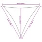 vidaXL Sonnensegel Oxford-Gewebe Dreieckig 6x6x6 m Anthrazit vidaXL Sonnensegel Oxford-Gewebe Dreieckig 6x6x6 m Anthrazit