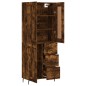 vidaXL Highboard Räuchereiche 69,5x34x180 cm Holzwerkstoff vidaXL Highboard Räuchereiche 69,5x34x180 cm Holzwerkstoff
