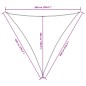 vidaXL Sonnensegel Oxford-Gewebe Dreieckig 6x6x6 m Weiß vidaXL Sonnensegel Oxford-Gewebe Dreieckig 6x6x6 m Weiß