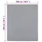vidaXL Spannbettlaken 2 Stk. Jersey Grau 180x200 cm Baumwolle vidaXL Spannbettlaken 2 Stk. Jersey Grau 180x200 cm Baumwolle