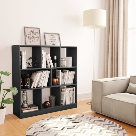 vidaXL Bücherregal Grau 97,5x29,5x100 cm Holzwerkstoff