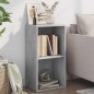 vidaXL Bücherregal 2 Fächer Betongrau 40x30x76,5 cm Holzwerkstoff vidaXL Bücherregal 2 Fächer Betongrau 40x30x76,5 cm Holzwerkstoff