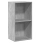 vidaXL Bücherregal 2 Fächer Betongrau 40x30x76,5 cm Holzwerkstoff vidaXL Bücherregal 2 Fächer Betongrau 40x30x76,5 cm Holzwerkstoff