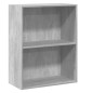 vidaXL Bücherregal 2 Fächer Betongrau 60x30x76,5 cm Holzwerkstoff vidaXL Bücherregal 2 Fächer Betongrau 60x30x76,5 cm Holzwerkstoff