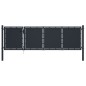 vidaXL Gartentor Stahl 350 x 100 cm Anthrazit vidaXL Gartentor Stahl 350 x 100 cm Anthrazit