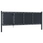 vidaXL Gartentor Stahl 350 x 100 cm Anthrazit vidaXL Gartentor Stahl 350 x 100 cm Anthrazit