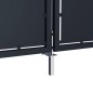 vidaXL Gartentor Stahl 350 x 100 cm Anthrazit vidaXL Gartentor Stahl 350 x 100 cm Anthrazit