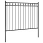 vidaXL Gartenzaun Stahl 1,7x1 m Schwarz vidaXL Gartenzaun Stahl 1,7x1 m Schwarz