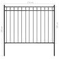 vidaXL Gartenzaun Stahl 1,7x1 m Schwarz vidaXL Gartenzaun Stahl 1,7x1 m Schwarz