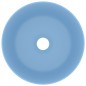 vidaXL Luxuriöses Waschbecken Rund Matt Hellblau 40x15 cm Keramik vidaXL Luxuriöses Waschbecken Rund Matt Hellblau 40x15 cm Keramik