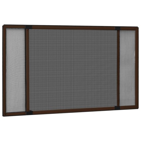vidaXL Ausziehbarer Insektenschutz für Fenster Braun (100-193)x75 cm