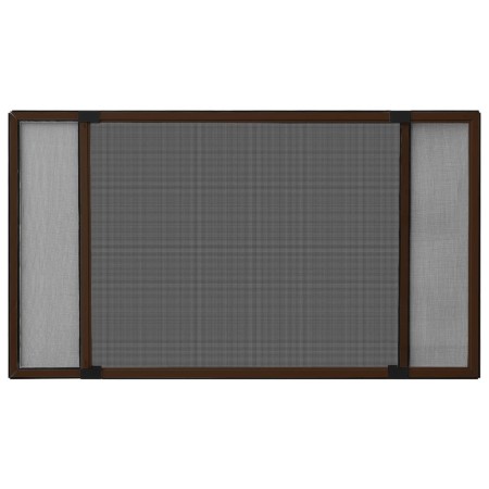 vidaXL Ausziehbarer Insektenschutz für Fenster Braun (100-193)x75 cm