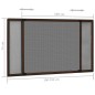 vidaXL Ausziehbarer Insektenschutz für Fenster Braun (100-193)x75 cm vidaXL Ausziehbarer Insektenschutz für Fenster Braun (100-193)x75 cm