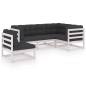 5-tlg. Garten-Lounge-Set mit Kissen Kiefer Massivholz 5-tlg. Garten-Lounge-Set mit Kissen Kiefer Massivholz