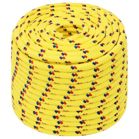 vidaXL Bootsseil Gelb 12 mm 50 m Polypropylen
