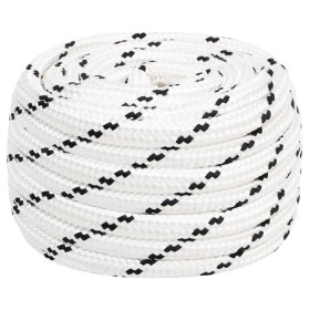 vidaXL Arbeitsseil Weiß 20 mm 25 m Polyester