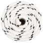 vidaXL Arbeitsseil Weiß 20 mm 25 m Polyester vidaXL Arbeitsseil Weiß 20 mm 25 m Polyester
