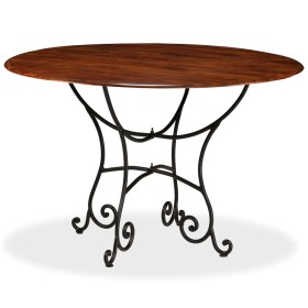 vidaXL Esstisch Massivholz mit Honigfarbenem Finish 120x76 cm