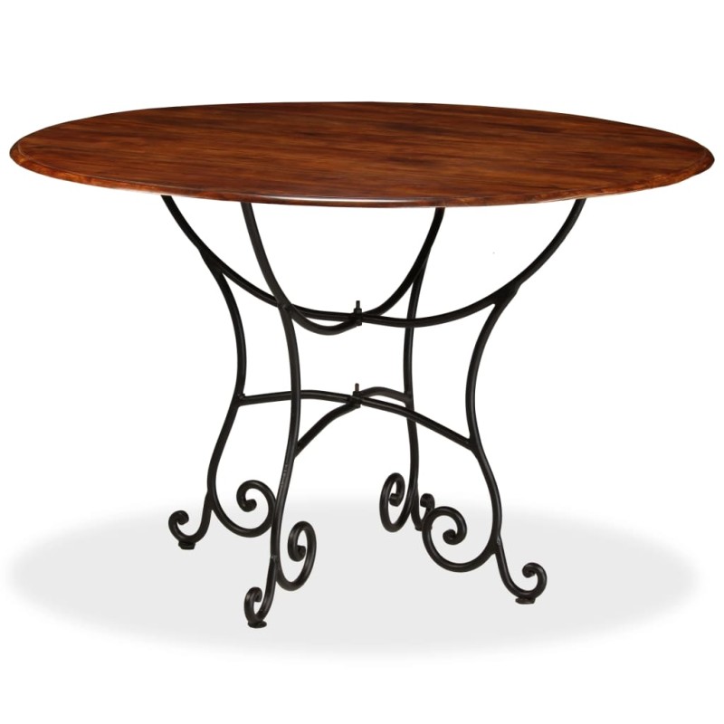 vidaXL Esstisch Massivholz mit Honigfarbenem Finish 120x76 cm vidaXL Esstisch Massivholz mit Honigfarbenem Finish 120x76 cm
