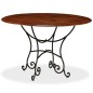 vidaXL Esstisch Massivholz mit Honigfarbenem Finish 120x76 cm vidaXL Esstisch Massivholz mit Honigfarbenem Finish 120x76 cm