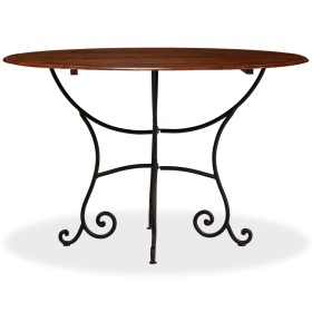 vidaXL Esstisch Massivholz mit Honigfarbenem Finish 120x76 cm
