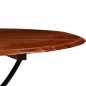 vidaXL Esstisch Massivholz mit Honigfarbenem Finish 120x76 cm vidaXL Esstisch Massivholz mit Honigfarbenem Finish 120x76 cm