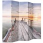 vidaXL Raumteiler klappbar 200 x 170 cm See mit Steg vidaXL Raumteiler klappbar 200 x 170 cm See mit Steg