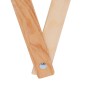 vidaXL Faltbarer Wäschekorb Grau Holz und Stoff vidaXL Faltbarer Wäschekorb Grau Holz und Stoff