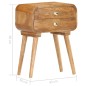 vidaXL Nachttisch 43×30×58 cm Massivholz Mango vidaXL Nachttisch 43×30×58 cm Massivholz Mango