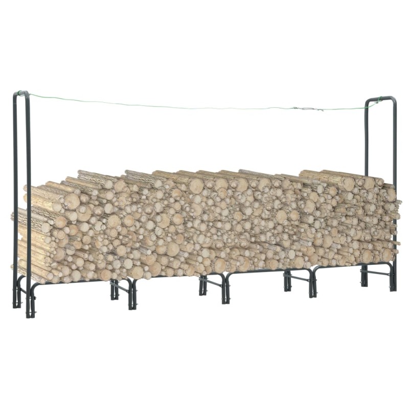 vidaXL Brennholzregal Anthrazit 240×35×120 cm Stahl vidaXL Brennholzregal Anthrazit 240×35×120 cm Stahl
