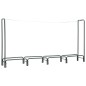 vidaXL Brennholzregal Anthrazit 240×35×120 cm Stahl vidaXL Brennholzregal Anthrazit 240×35×120 cm Stahl