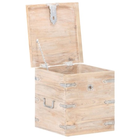 vidaXL Truhe 40x40x40 cm Akazie Massivholz