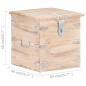 vidaXL Truhe 40x40x40 cm Akazie Massivholz vidaXL Truhe 40x40x40 cm Akazie Massivholz