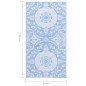 vidaXL Outdoor-Teppich Babyblau 80x150 cm PP vidaXL Outdoor-Teppich Babyblau 80x150 cm PP