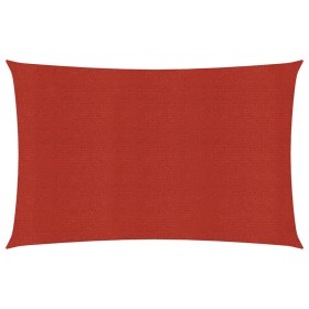 vidaXL Sonnensegel 160 g/m² Rot 2,5x4,5 m HDPE
