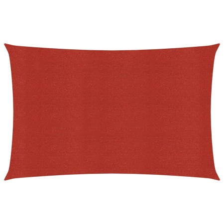 vidaXL Sonnensegel 160 g/m² Rot 2,5x4,5 m HDPE