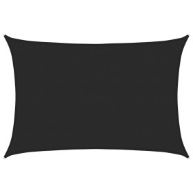 vidaXL Sonnensegel 160 g/m² Schwarz 4x5 m HDPE