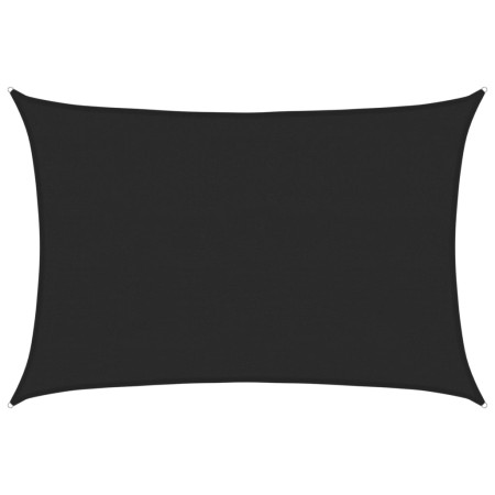 vidaXL Sonnensegel 160 g/m² Schwarz 4x5 m HDPE