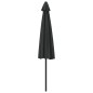 vidaXL Balkon-Sonnenschirm Alu-Mast Schwarz 300x155x223cm Halbrund vidaXL Balkon-Sonnenschirm Alu-Mast Schwarz 300x155x223cm Halbrund