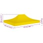 vidaXL Partyzelt-Dach 4,5x3 m Gelb 270 g/m² vidaXL Partyzelt-Dach 4,5x3 m Gelb 270 g/m²