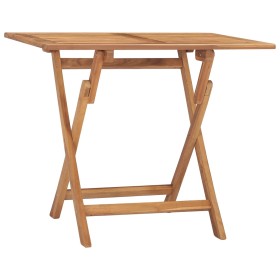 vidaXL Klappbarer Garten-Esstisch 90x60x75 cm Massivholz Teak
