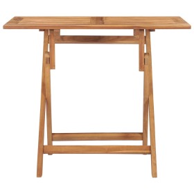 vidaXL Klappbarer Garten-Esstisch 90x60x75 cm Massivholz Teak