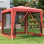 vidaXL Partyzelt mit 4 Mesh-Seitenwänden Rot 2,5x2,5 m HDPE vidaXL Partyzelt mit 4 Mesh-Seitenwänden Rot 2,5x2,5 m HDPE