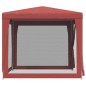 vidaXL Partyzelt mit 4 Mesh-Seitenwänden Rot 2,5x2,5 m HDPE vidaXL Partyzelt mit 4 Mesh-Seitenwänden Rot 2,5x2,5 m HDPE