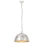 vidaXL Hängelampe Vintage Industriestil 25 W Silbern Rund 41 cm E27 vidaXL Hängelampe Vintage Industriestil 25 W Silbern Rund 41 cm E27
