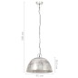 vidaXL Hängelampe Vintage Industriestil 25 W Silbern Rund 41 cm E27 vidaXL Hängelampe Vintage Industriestil 25 W Silbern Rund 41 cm E27