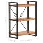 vidaXL Bücherregal 3 Fächer 60x30x80 cm Akazie Massivholz vidaXL Bücherregal 3 Fächer 60x30x80 cm Akazie Massivholz